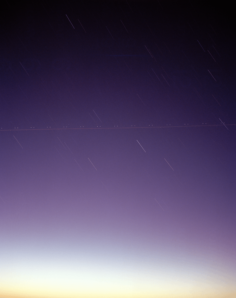 Photographie d'un paysage prise par Marc Alcock pour la série "Space Travel"