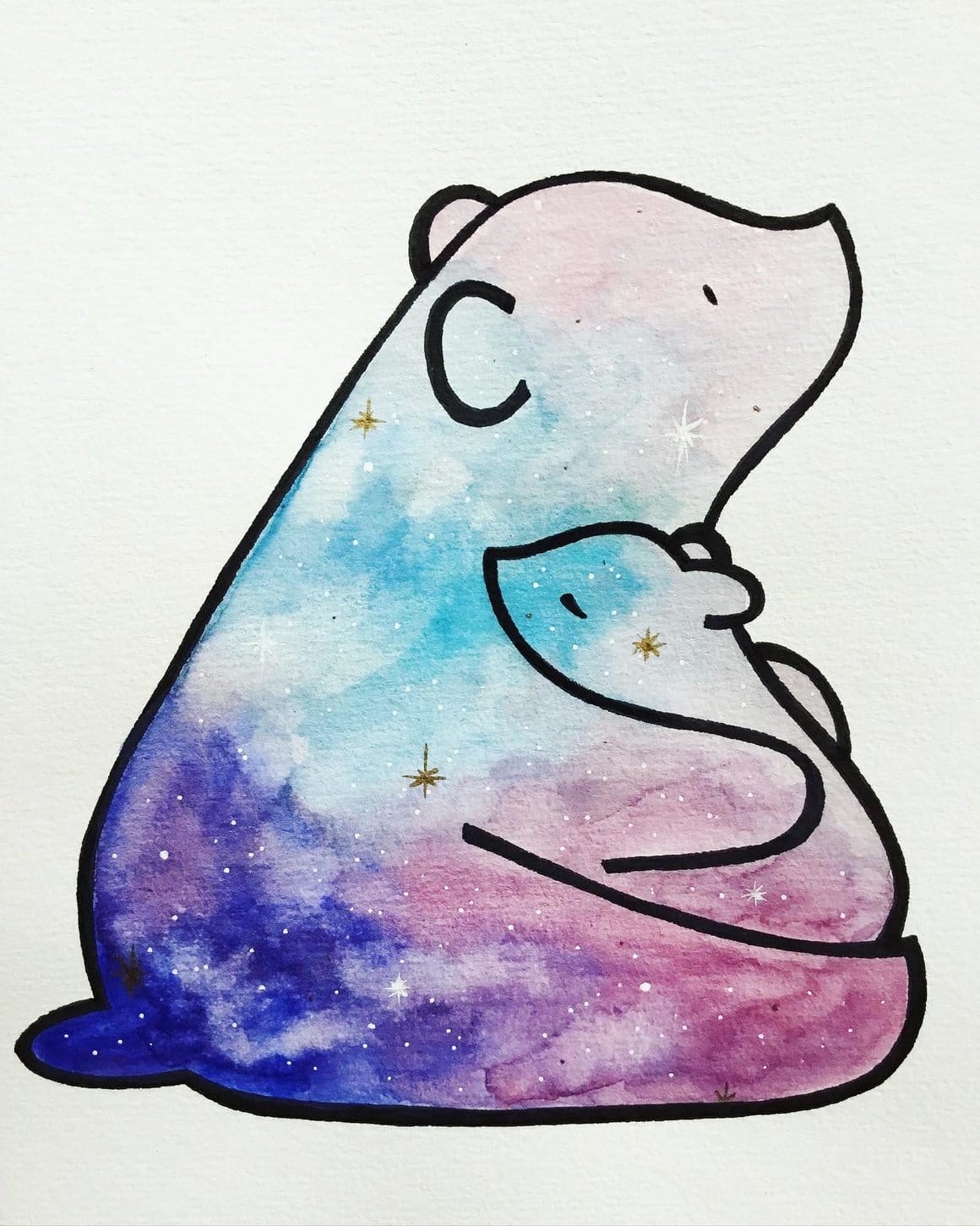 Collage d'ours par l'artiste Ami Imaginaire