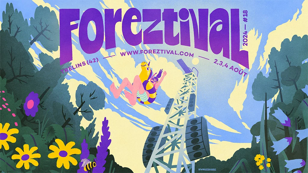 affiche du festival Foreztival 2024