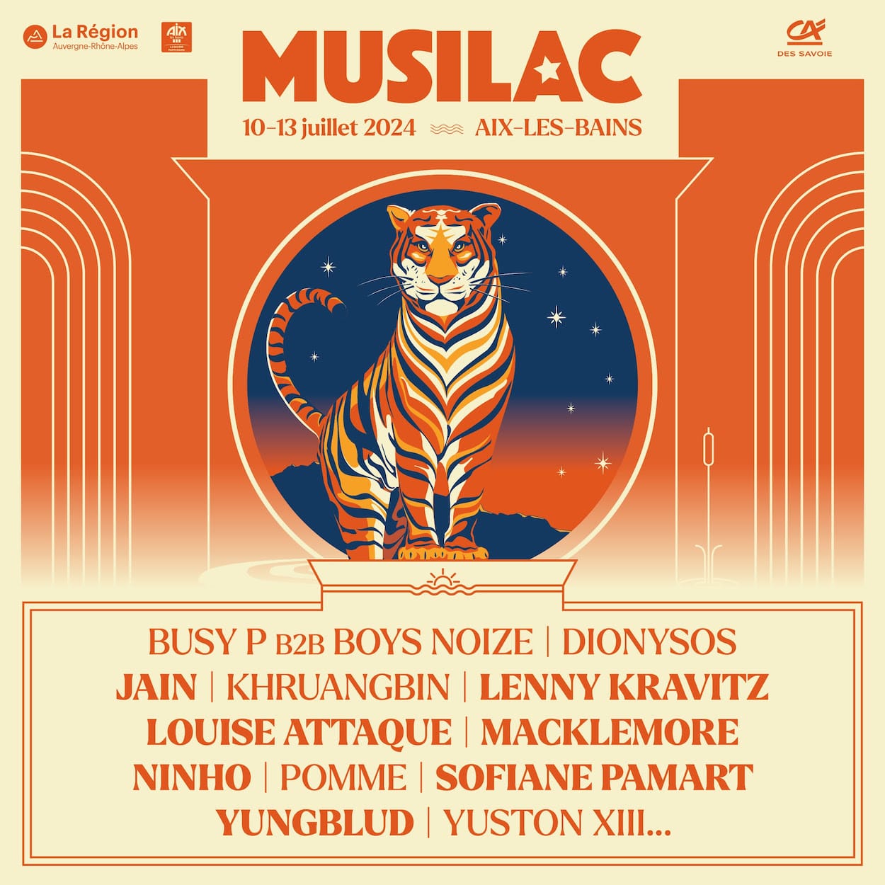 affiche du festival Musilac 2024