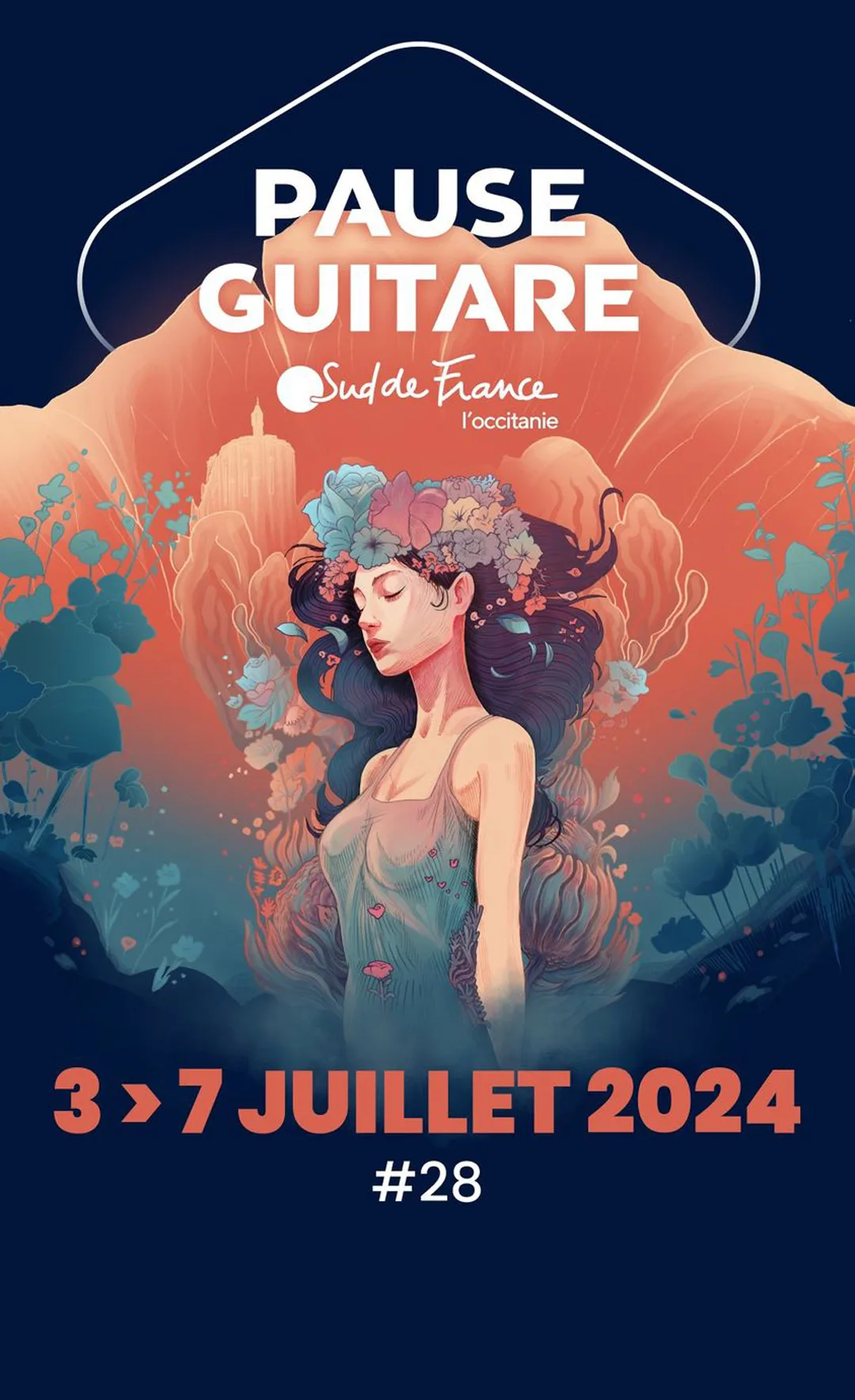 affiche du festival Pause Guitare 2024