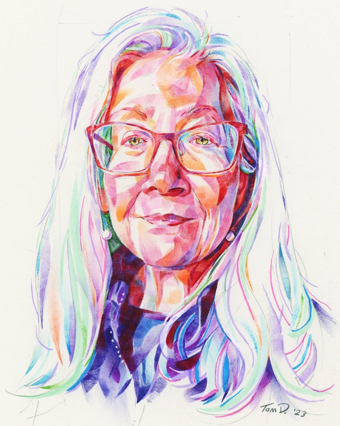 Portrait d'une dame âgée par Tom DesLongchamp