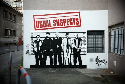 Œuvre intitulée "Usual Suspects"