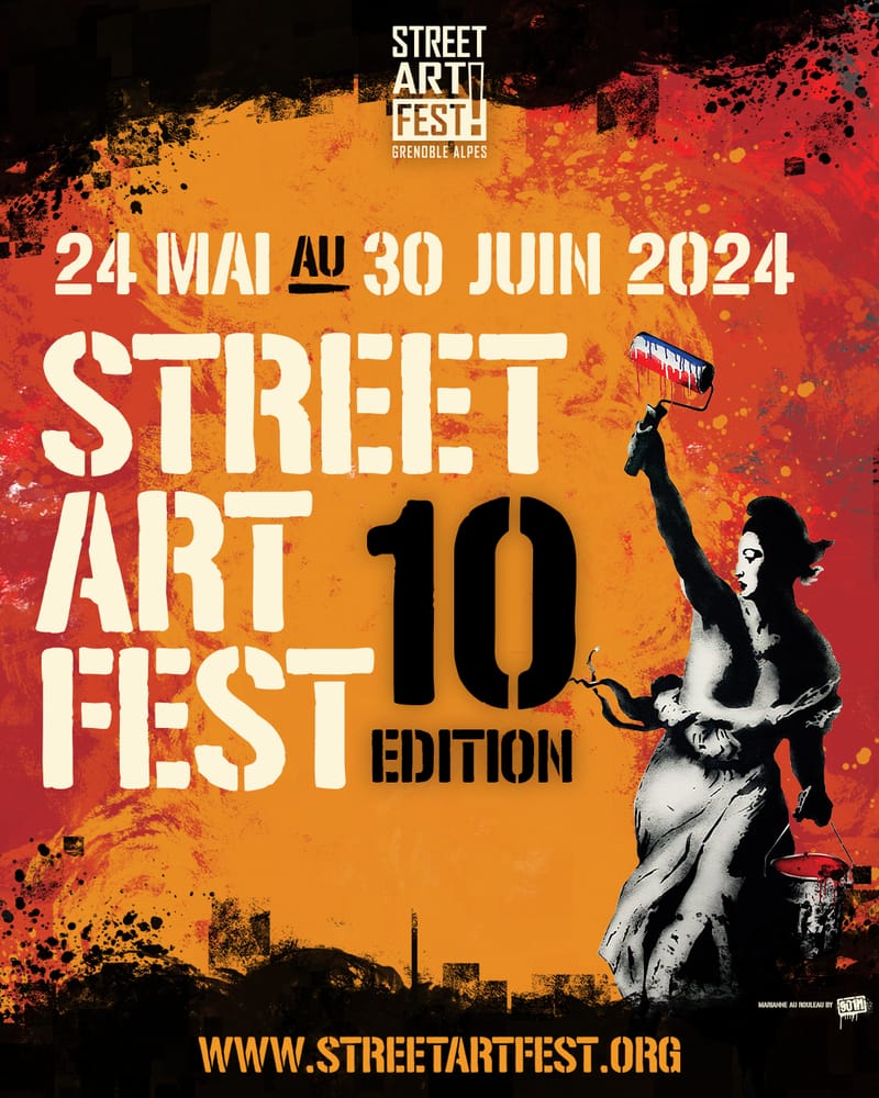 affiche du Street Art Fest Grenoble-Alpes