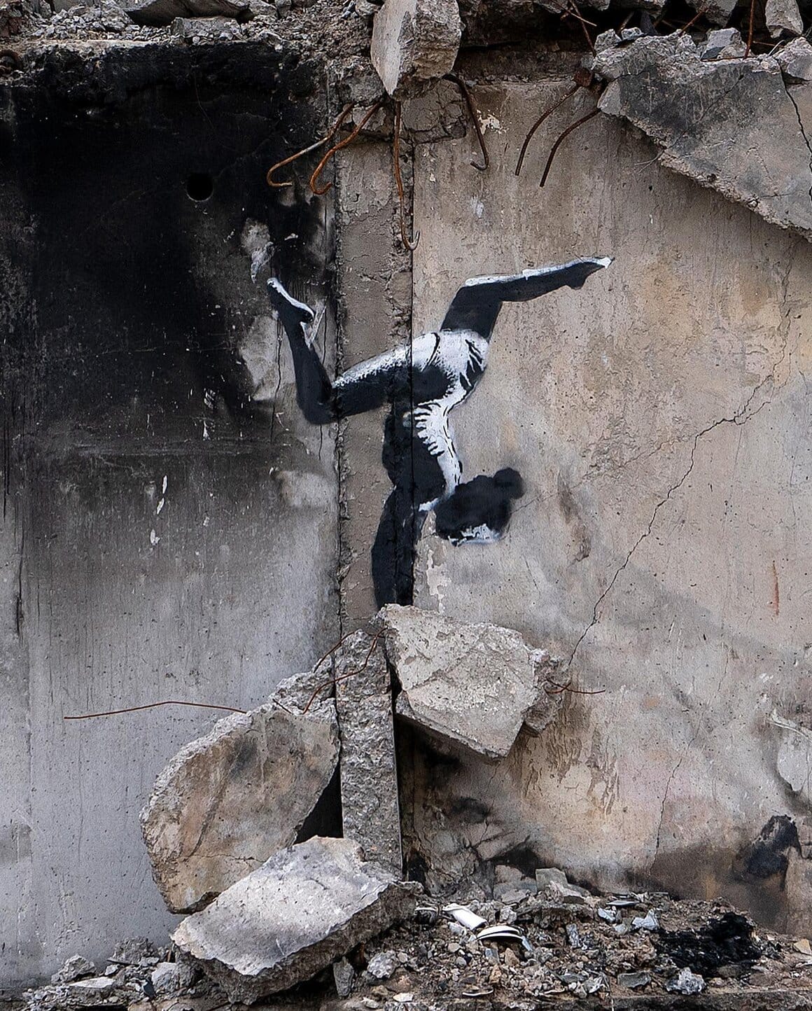 Une gymnaste par Banksy