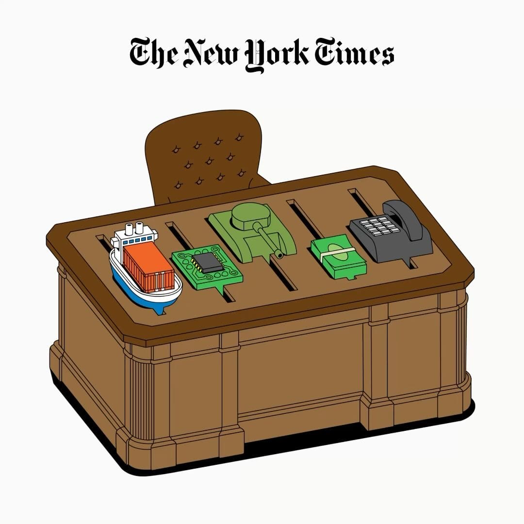 le bureau du président, illustration pour le new york times